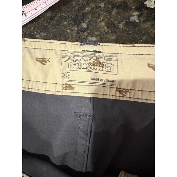 Patagonia Men's Chino Shorts Size 38 Gray Flat Front Outdoor Hiking - Picture 10 of 12